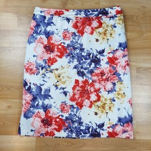 Long Tall Sally Size 16 Floral Pencil Skirt Spring